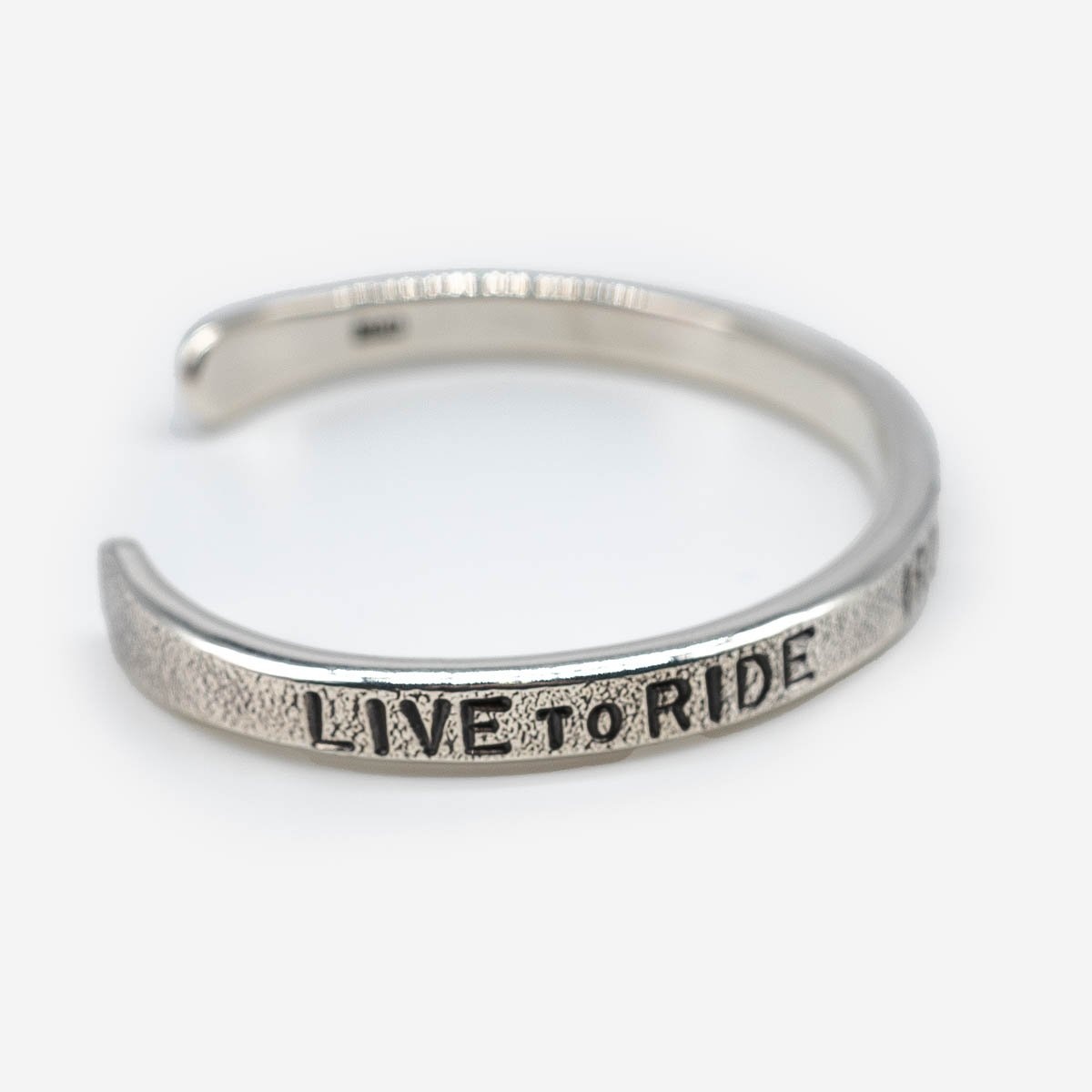 IHSI-30 Iron Heart Hard Strike Bangle - Sterling Silver - 4