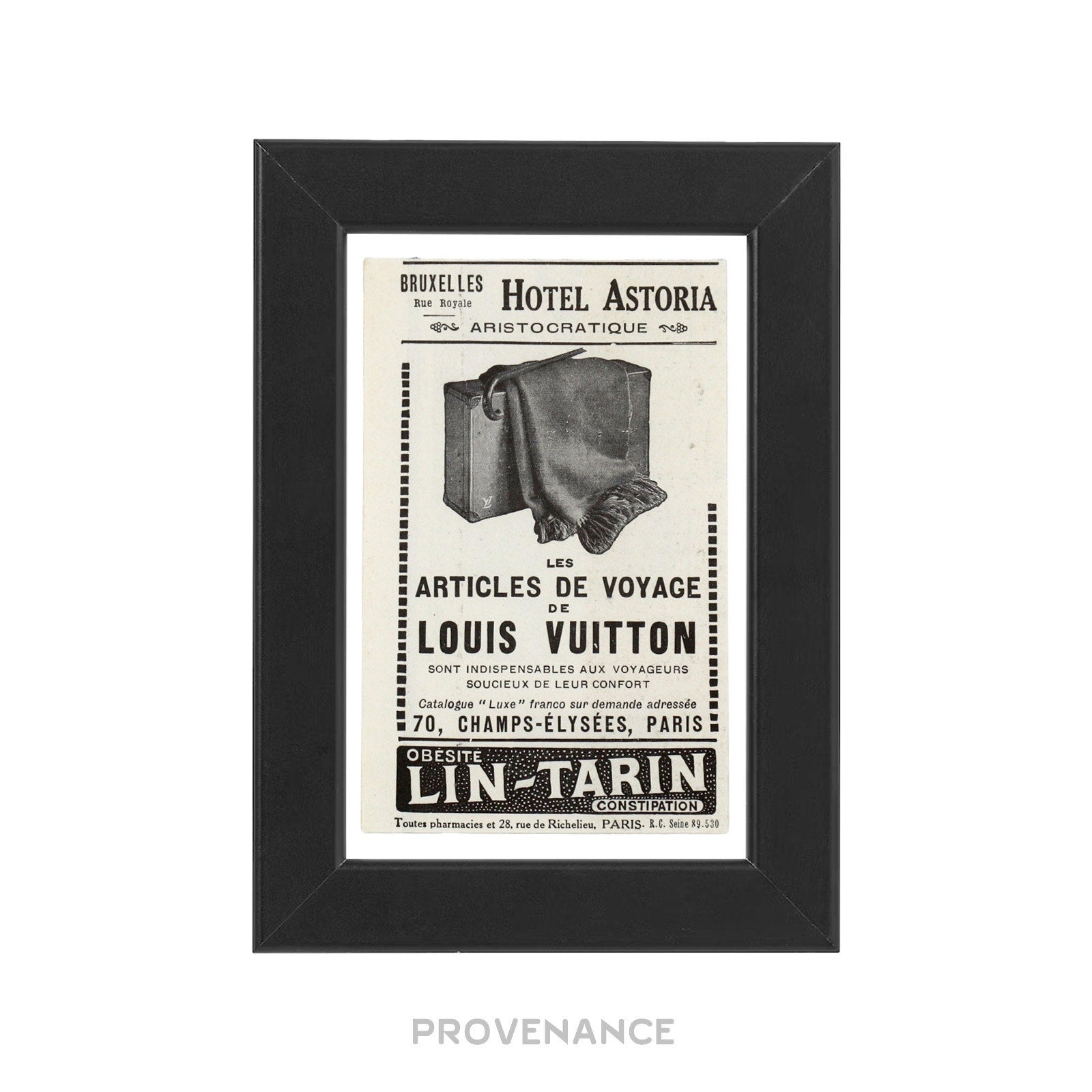 Louis Vuitton Antique Vintage Newsprint Ad - TRAVEL GOODS - 1