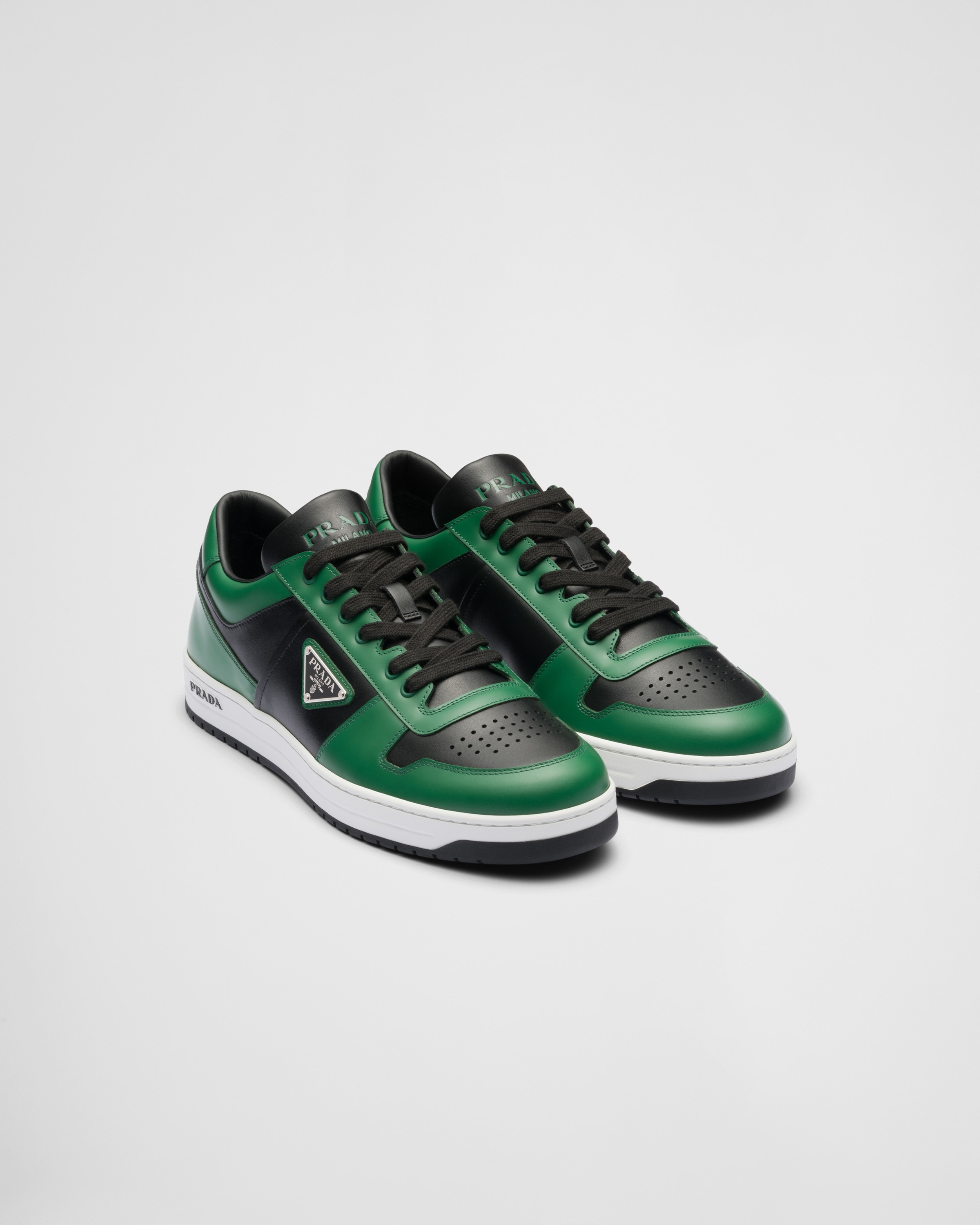 Prada Downtown leather sneakers | REVERSIBLE