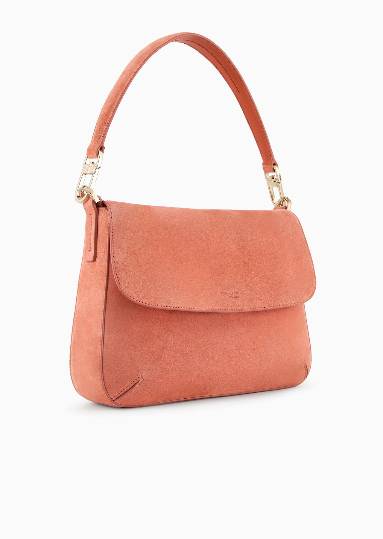 Medium la Prima Soft baguette bag in suede - 2