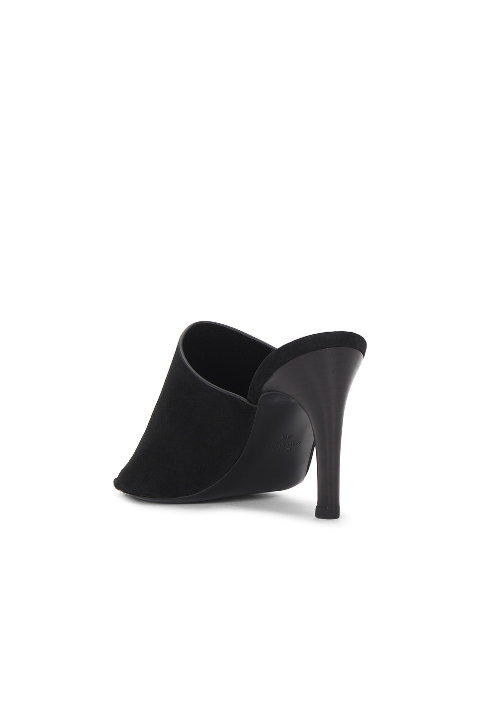 Velour Leather Bandeau Mule - 3
