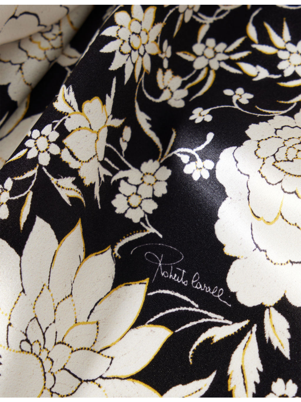 Flora-Print Long-Sleeve Silk Shirt - 6