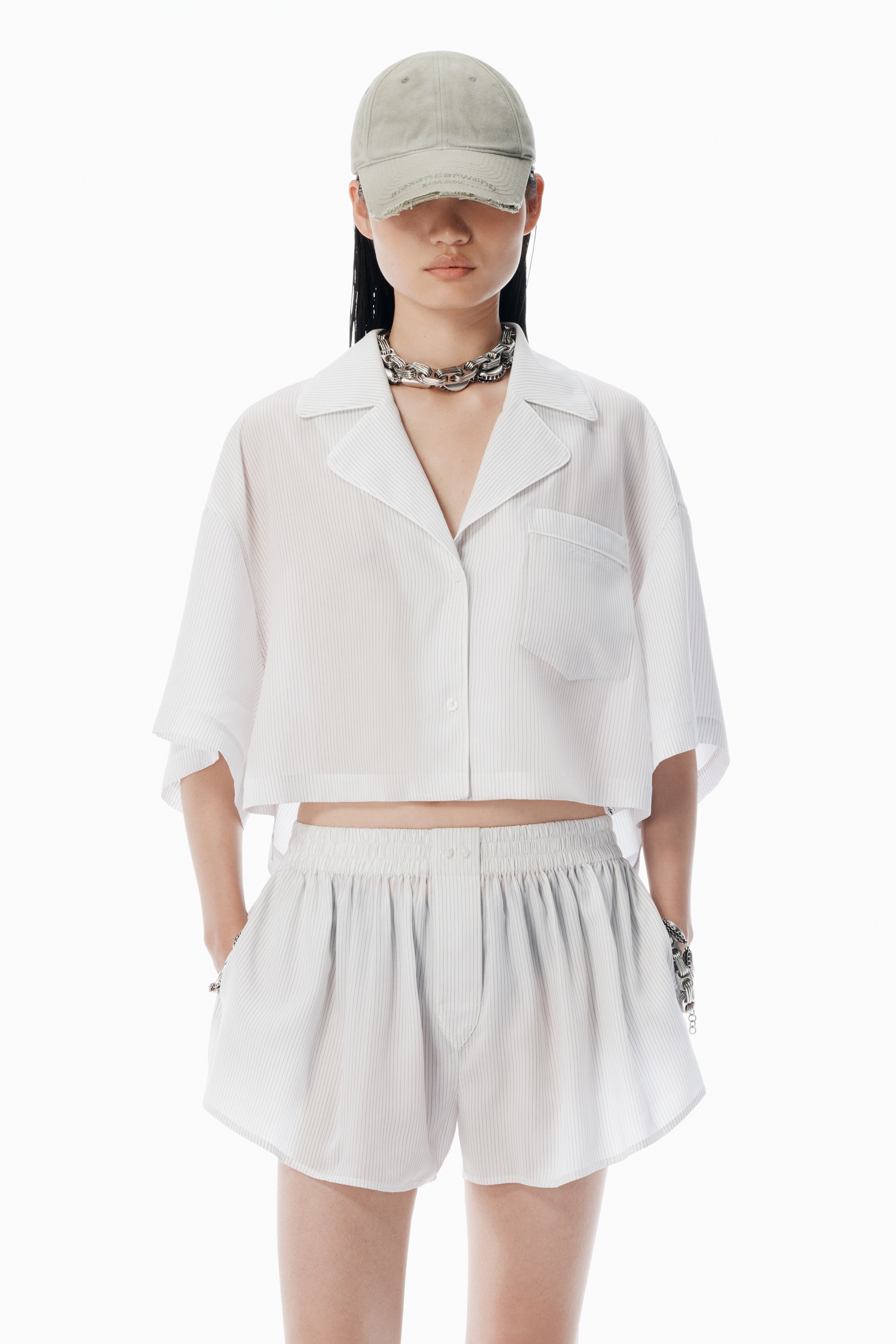 Black & White Pajama-Style Shirt - 2