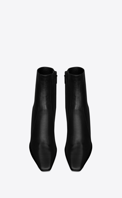 SAINT LAURENT rainer zipped boots in smooth leather outlook