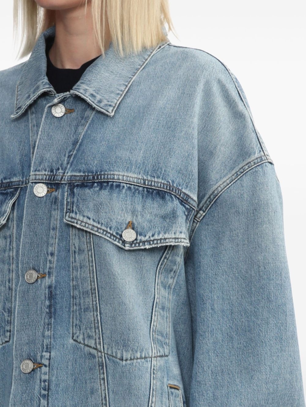 long-sleeve denim jacket - 5