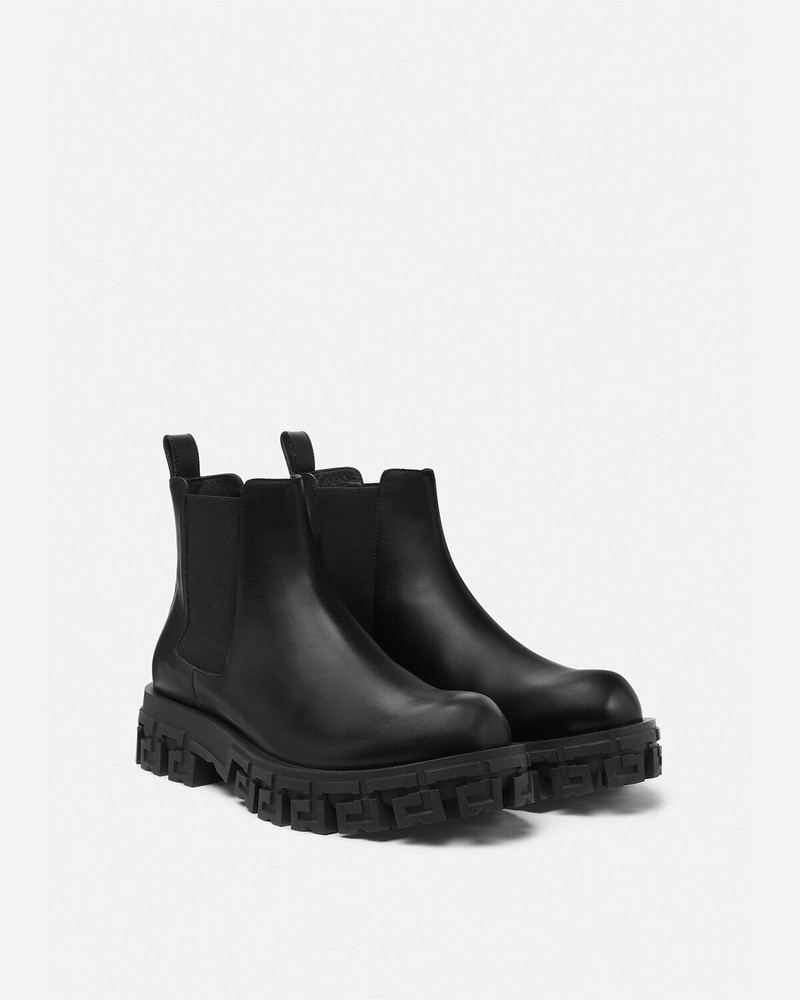 VERSACE Greca Portico Chelsea Boots outlook