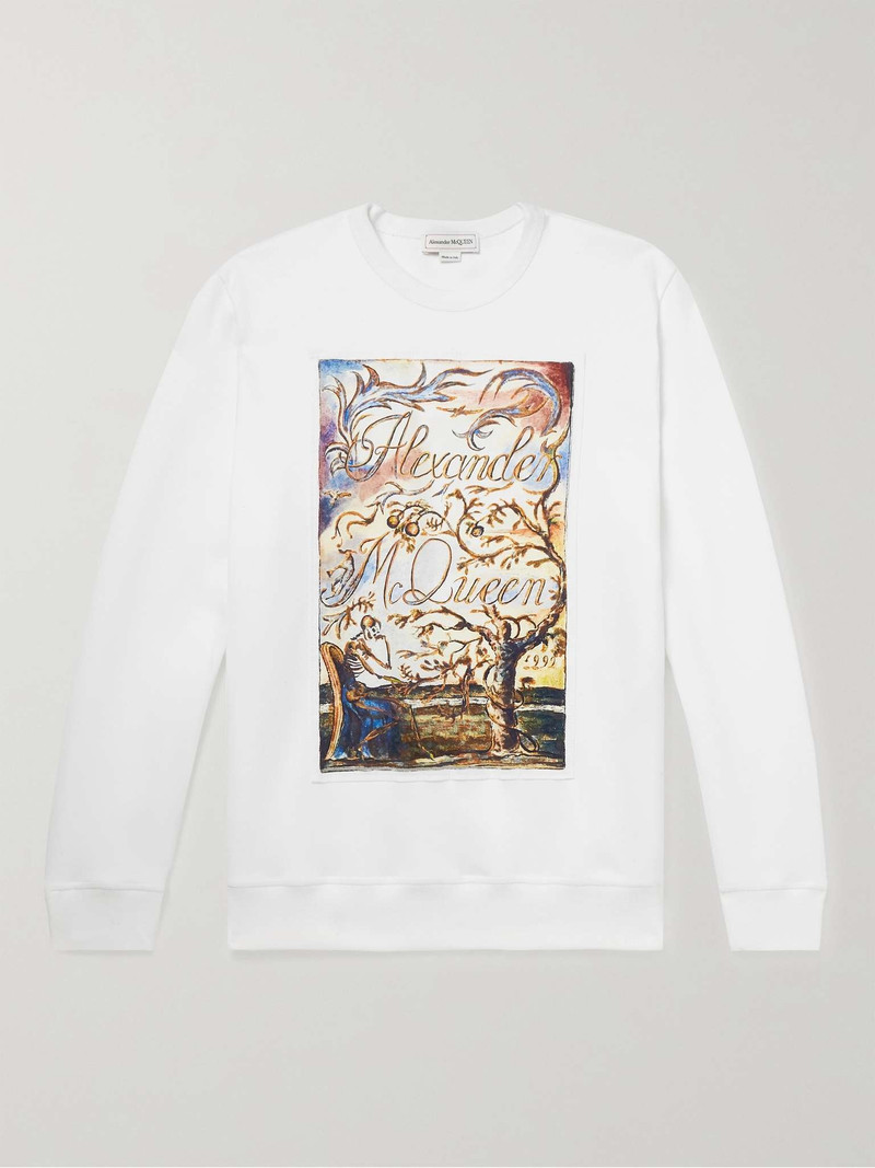 Printed Cotton-Blend Jersey Sweatshirt - 1
