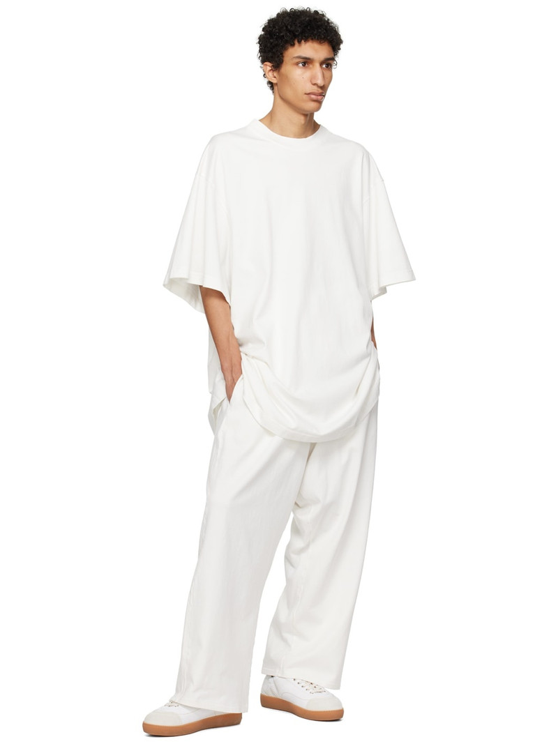 HED MAYNER White Embroidered Sweatpants outlook