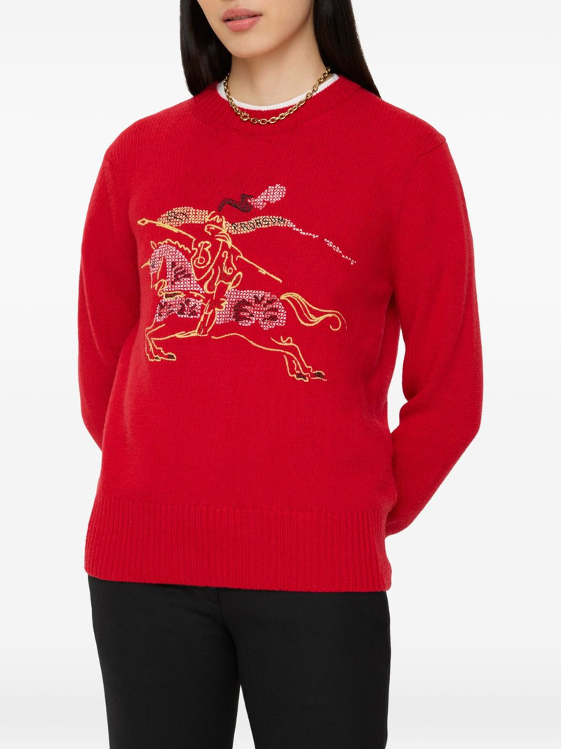 Burberry EKD cross-stitch sweater outlook