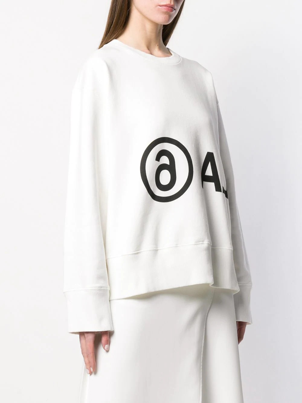 printed logo oversized sweatshirt - 3