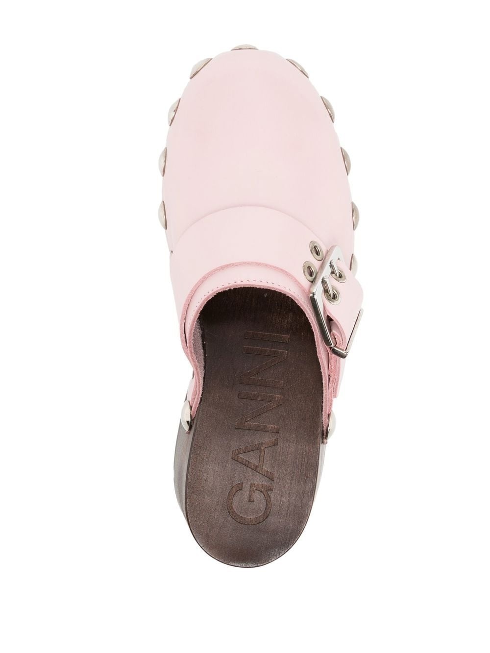 stud-detail leather mules - 4