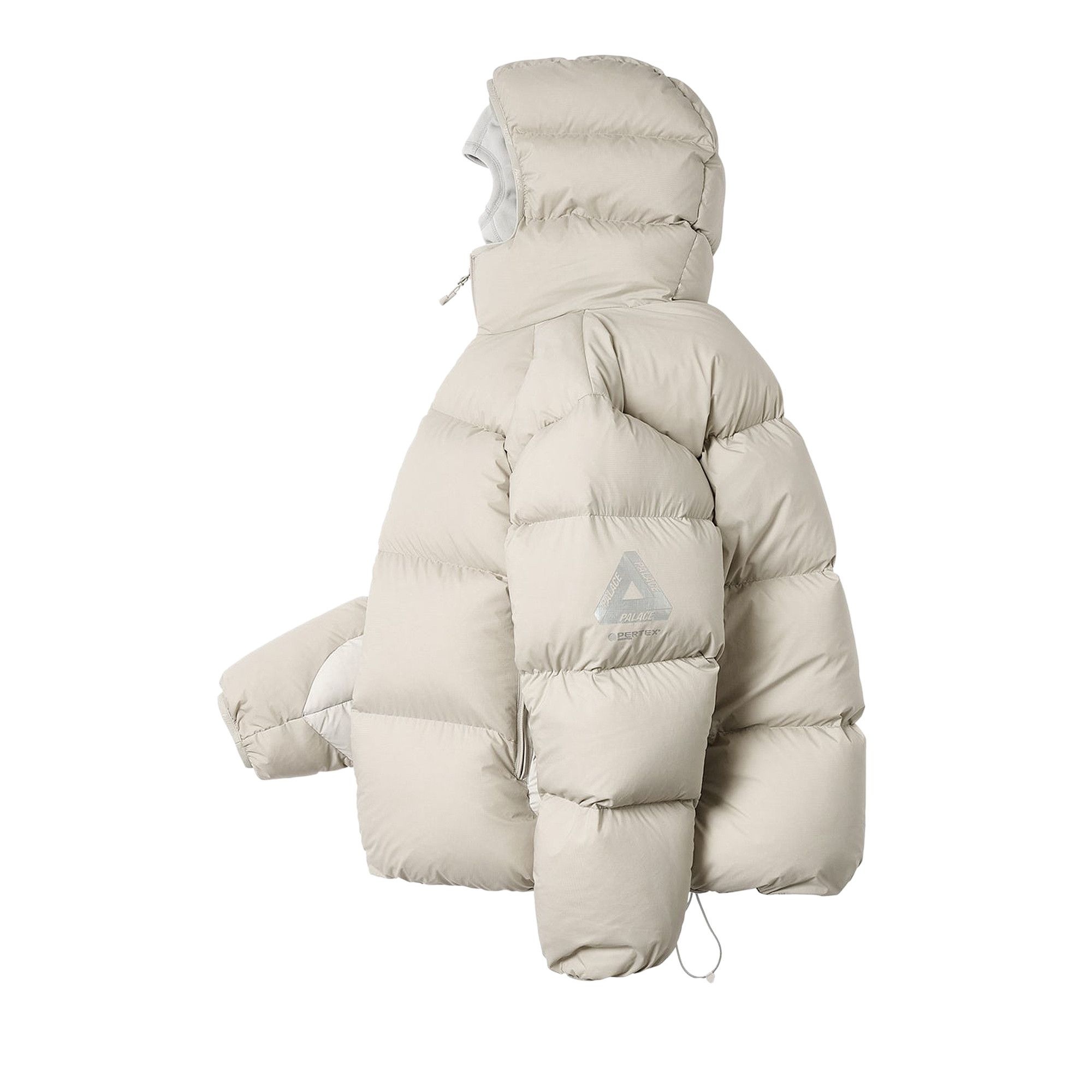 Palace Pertex Matte Balaclava Puffa 'Stone Arctica' - 3