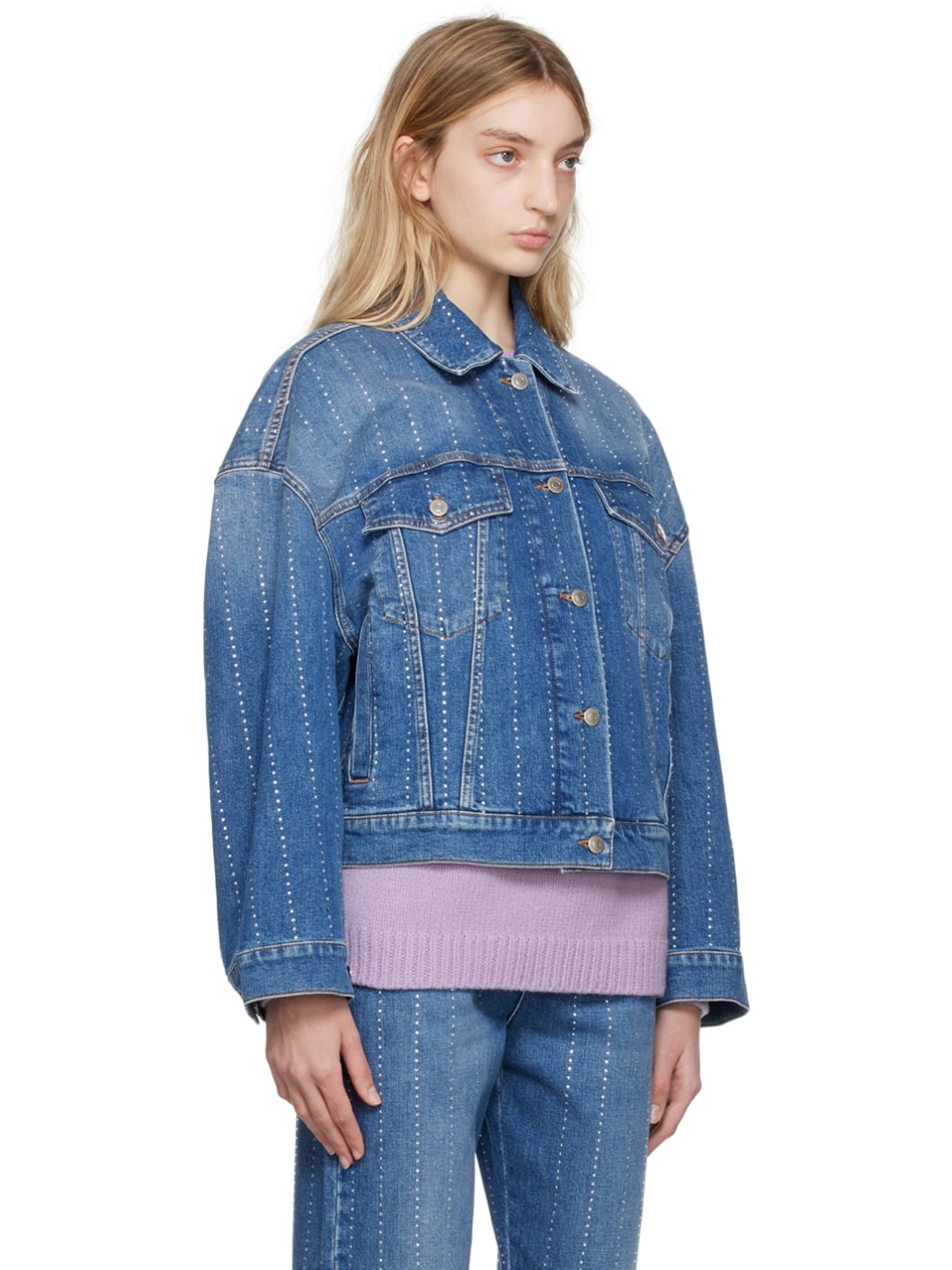 Blue Oversized Denim Jacket - 2