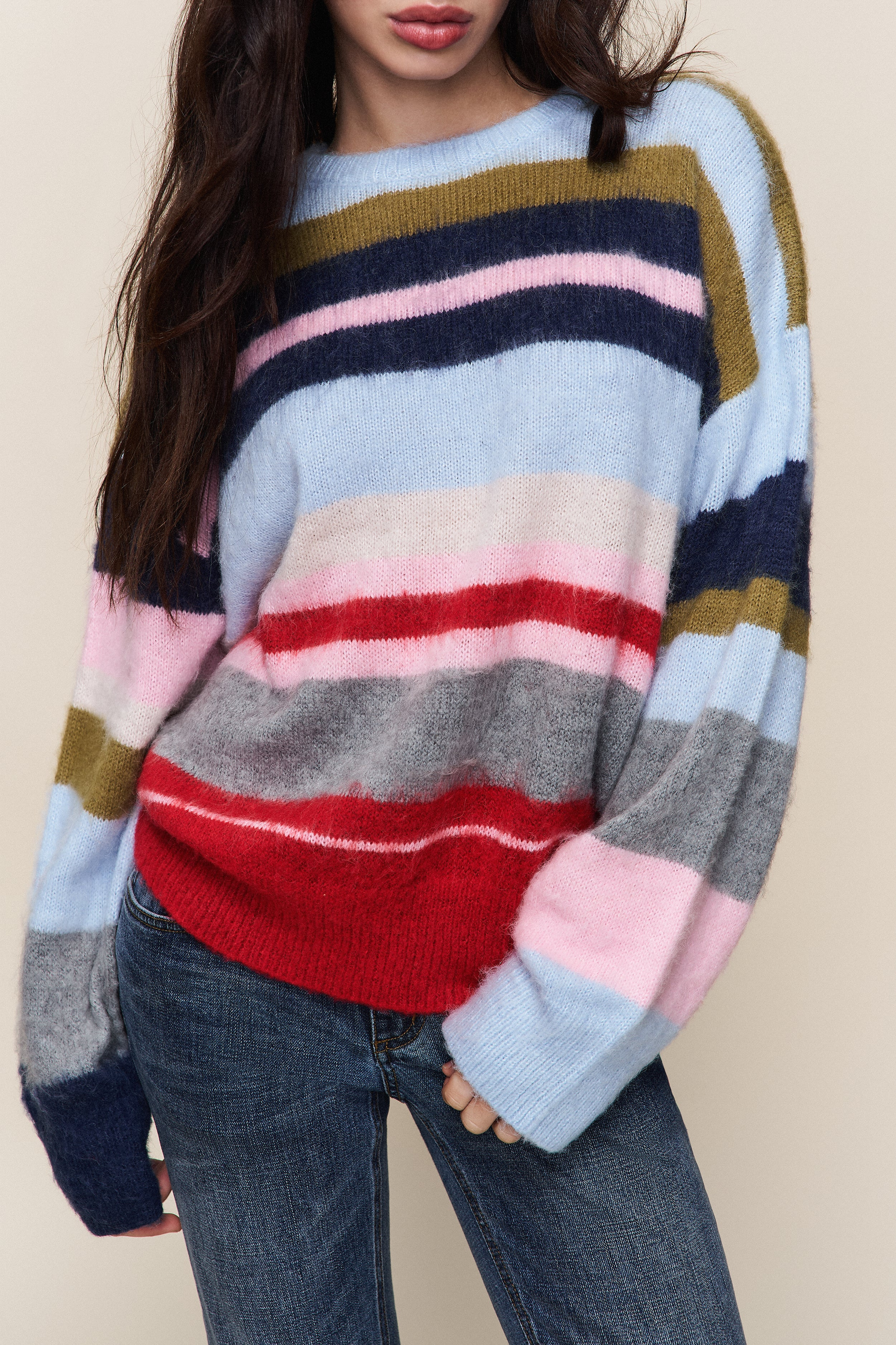 HAWLEY OVERSIZED STRIPE JUMPER - 4
