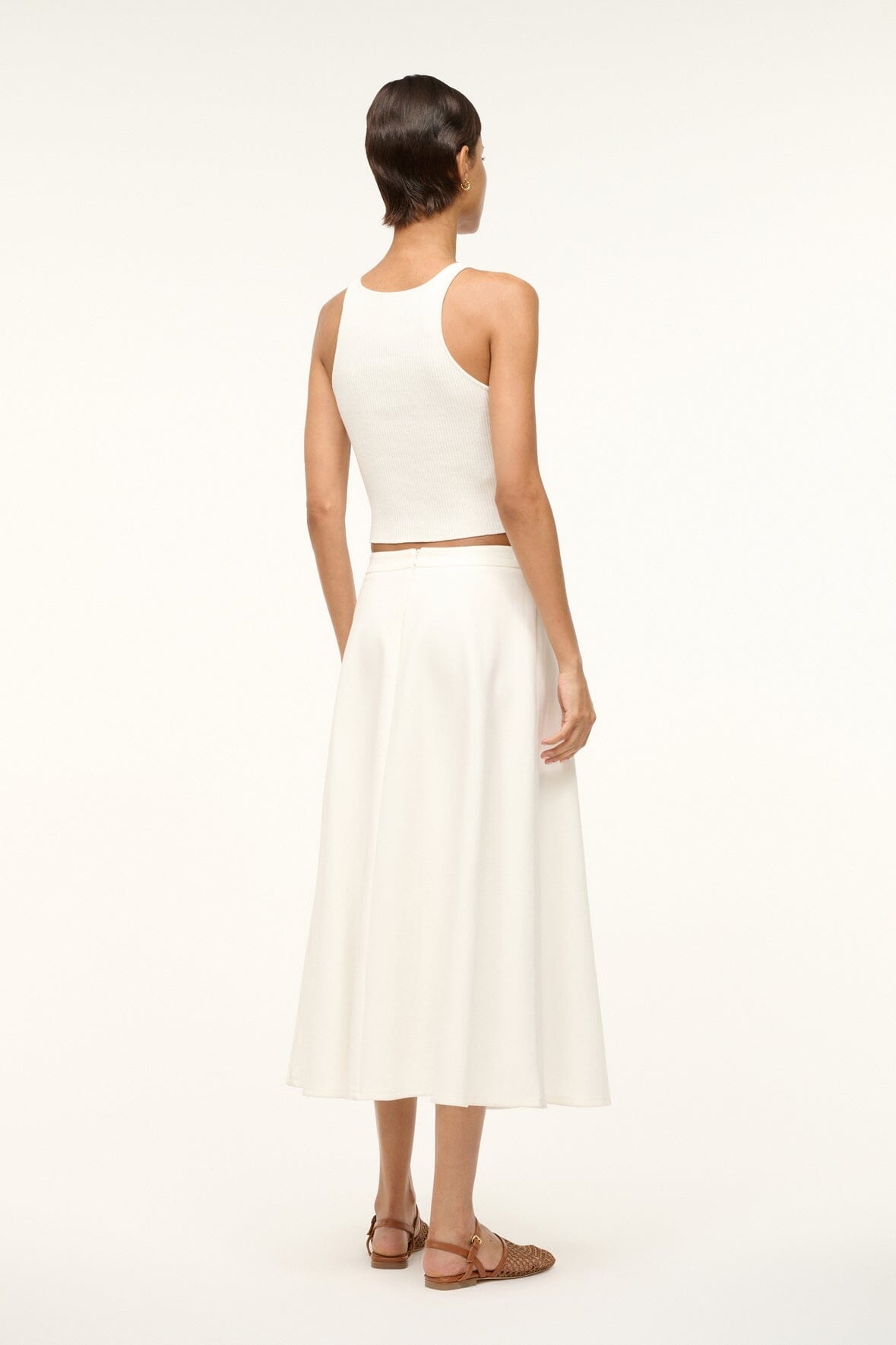 STAUD LIGHTHOUSE SKIRT IVORY - 5