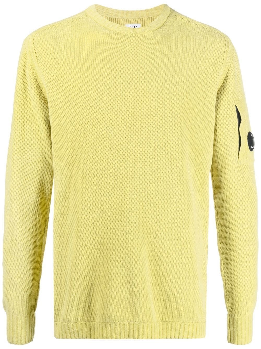 lens-detail crew-neck jumper - 1