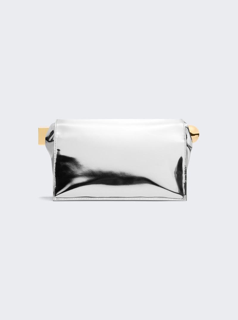 JACQUEMUS The Rond Carré Clutch Silver outlook