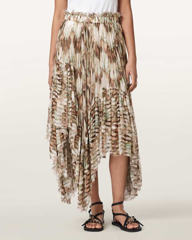 DANAE ASYMMETRIC TIERED MIDI SKIRT 3