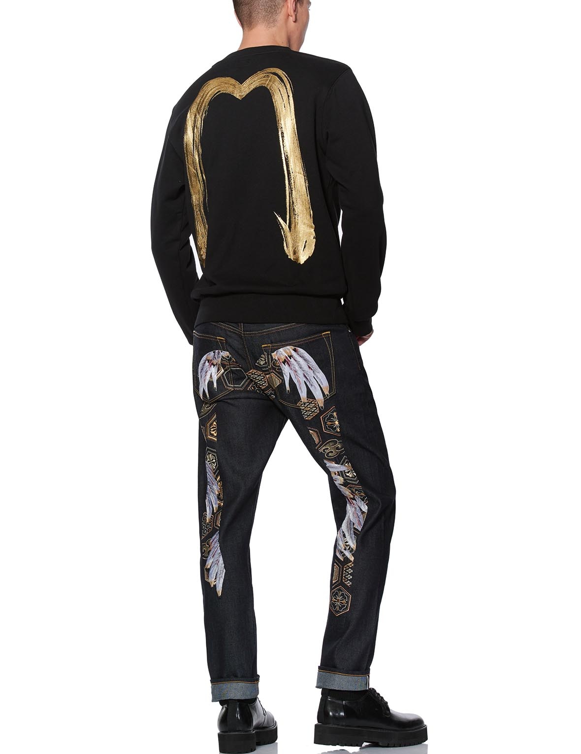 KAMON AND DAICOCK FOIL PRINT SWEATSHIRT - 5