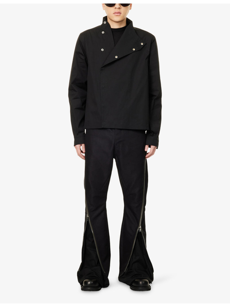 Rick Owens Relaxed-Fit High-Neck Stretch-Cotton Jacket outlook