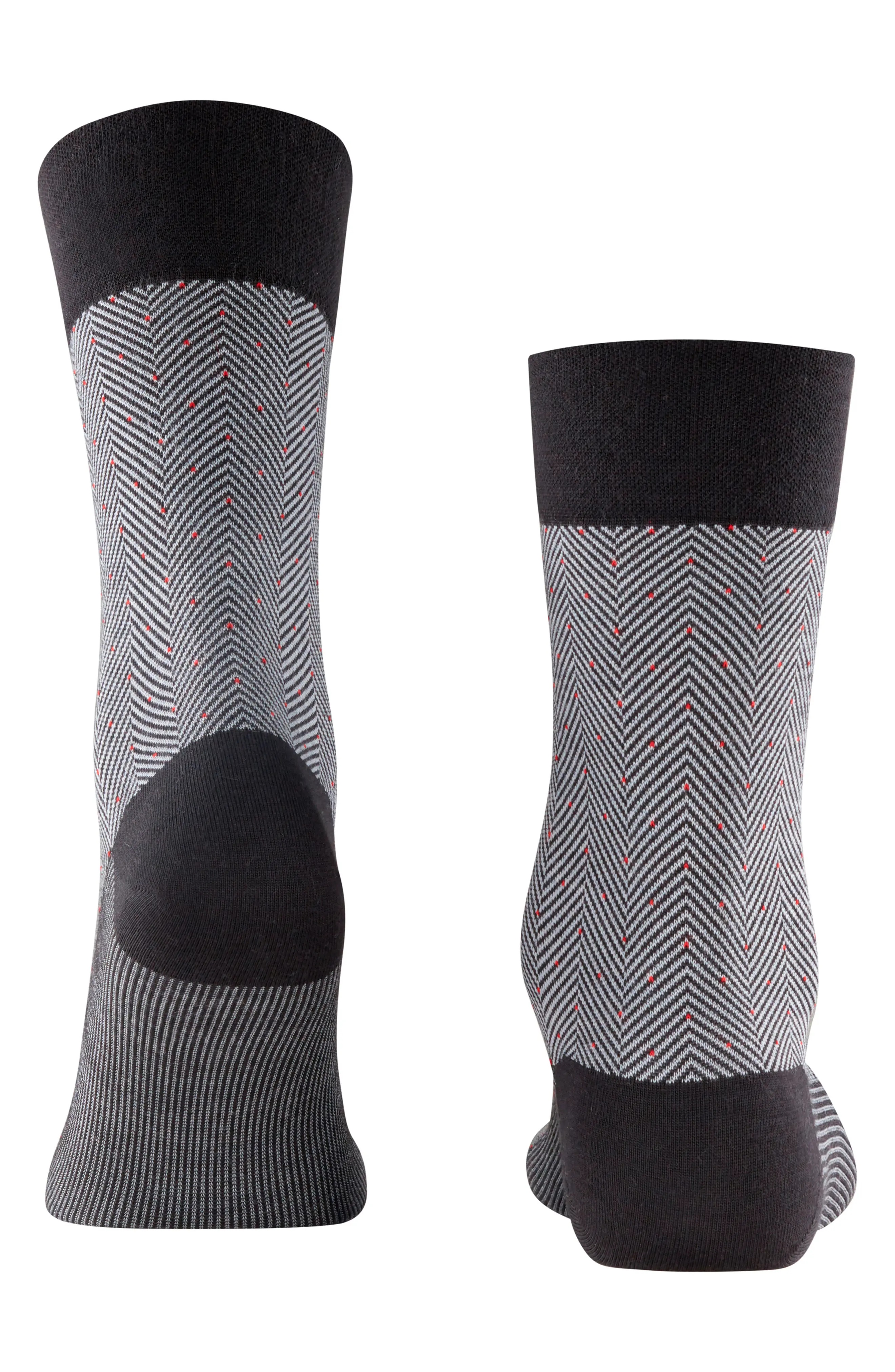 Sensitive Herringbone Wool Blend Socks - 4