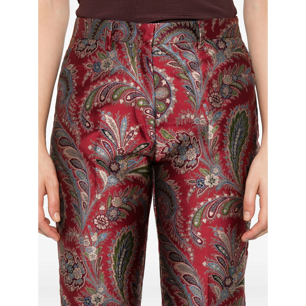 Etro Red Trousers - Tailored Trousers Women - 2