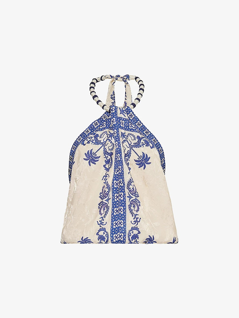 Johanna Ortiz Cantos Andaluz Crepe Halter Top multi outlook