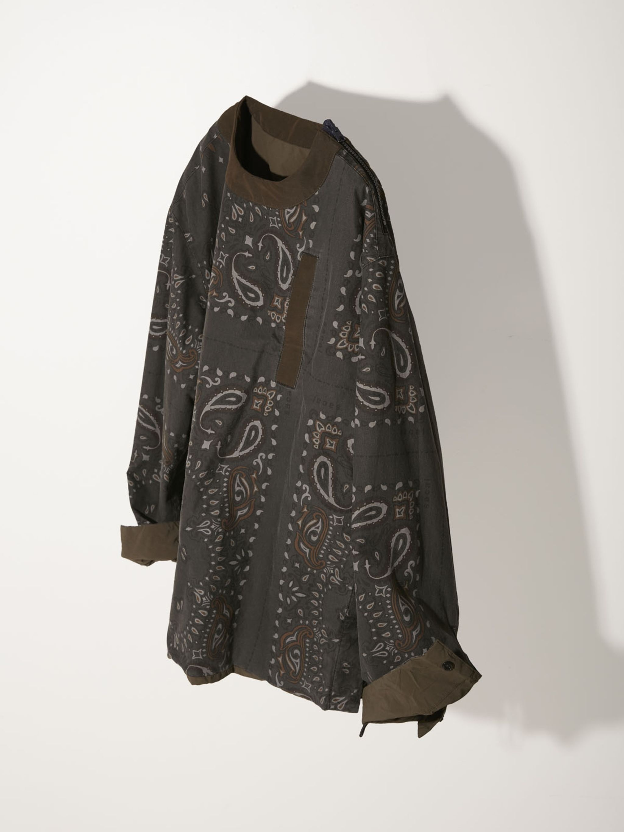 Bandana Print Reversible Pullover - 2