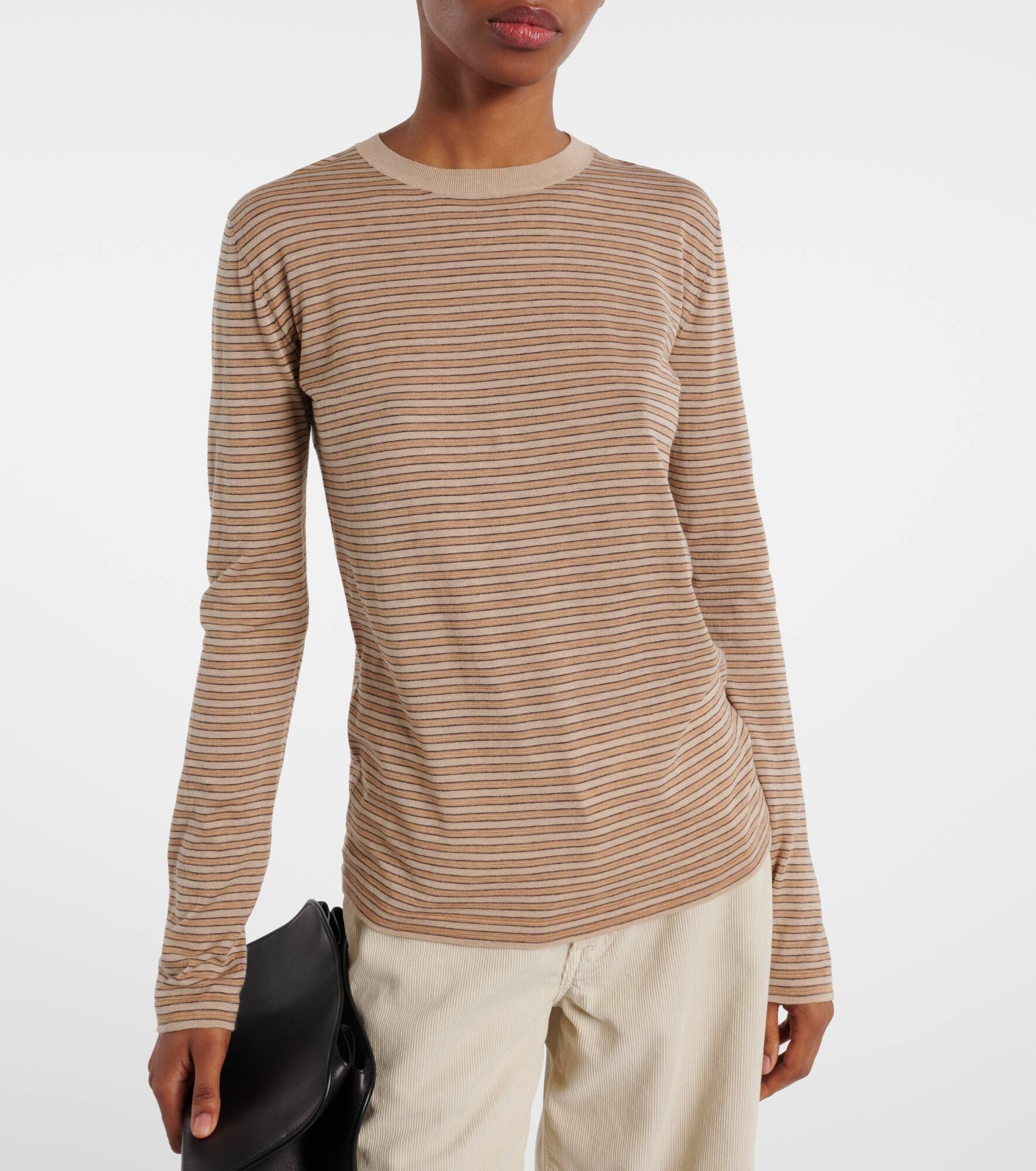 Juhi striped cotton and cashmere sweater - 6