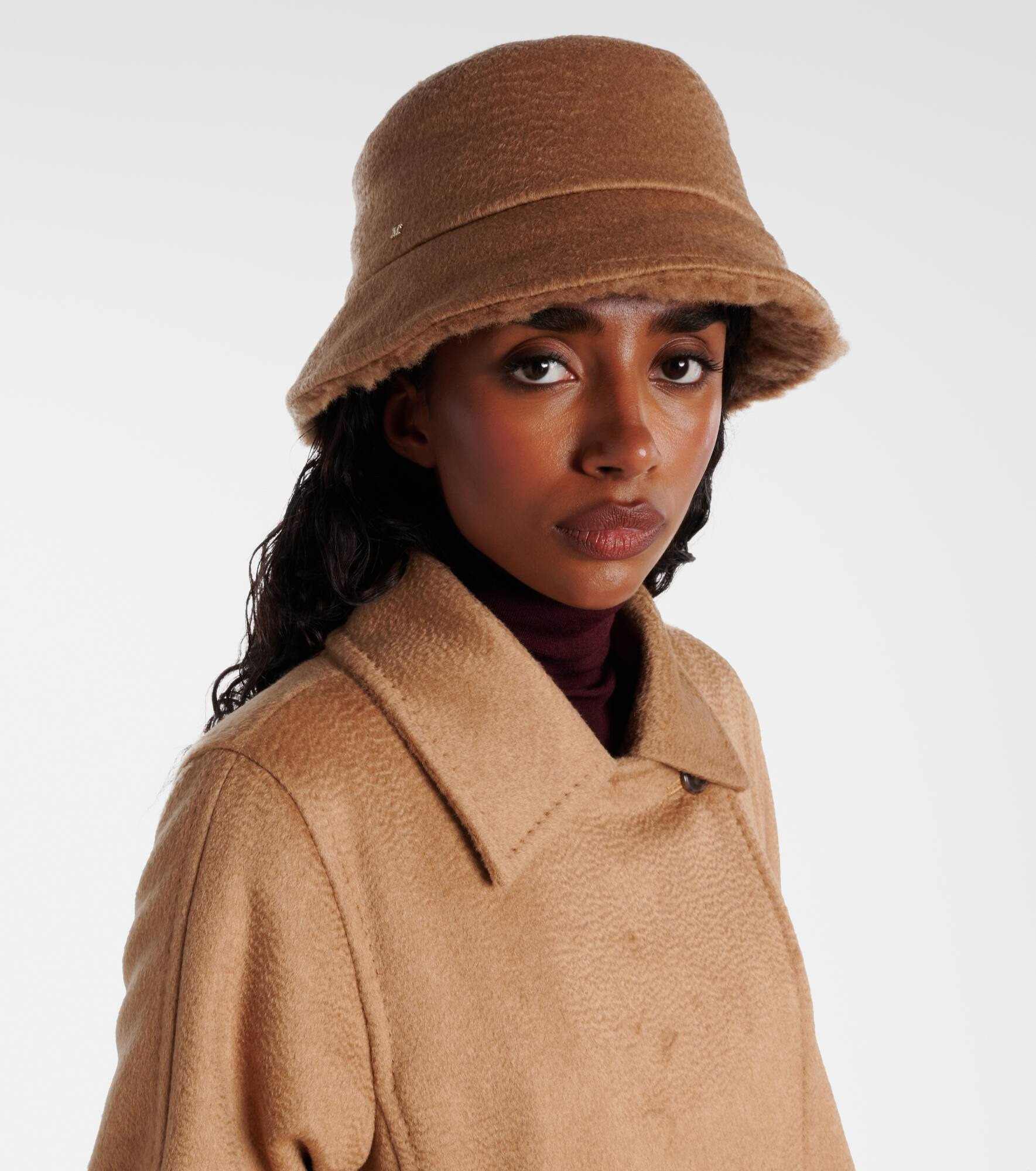 Reversible camel hair bucket hat - 5