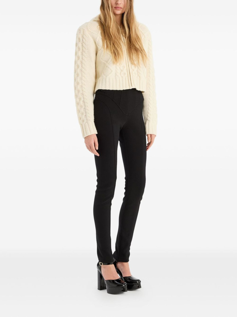 ROTATE cable-knit hooded cardigan outlook
