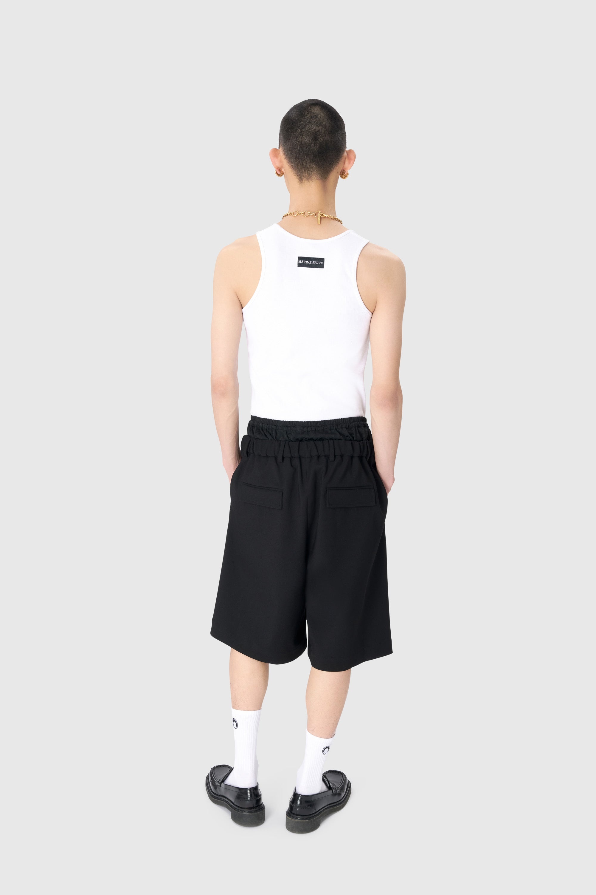 Virgin Wool Twill Shorts - 3