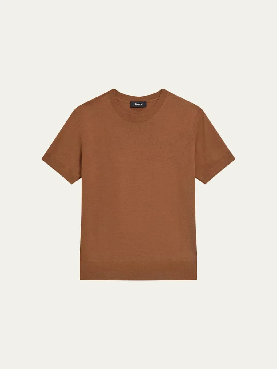 Regal Merino Wool Short-Sleeve Crew T-Shirt - 1