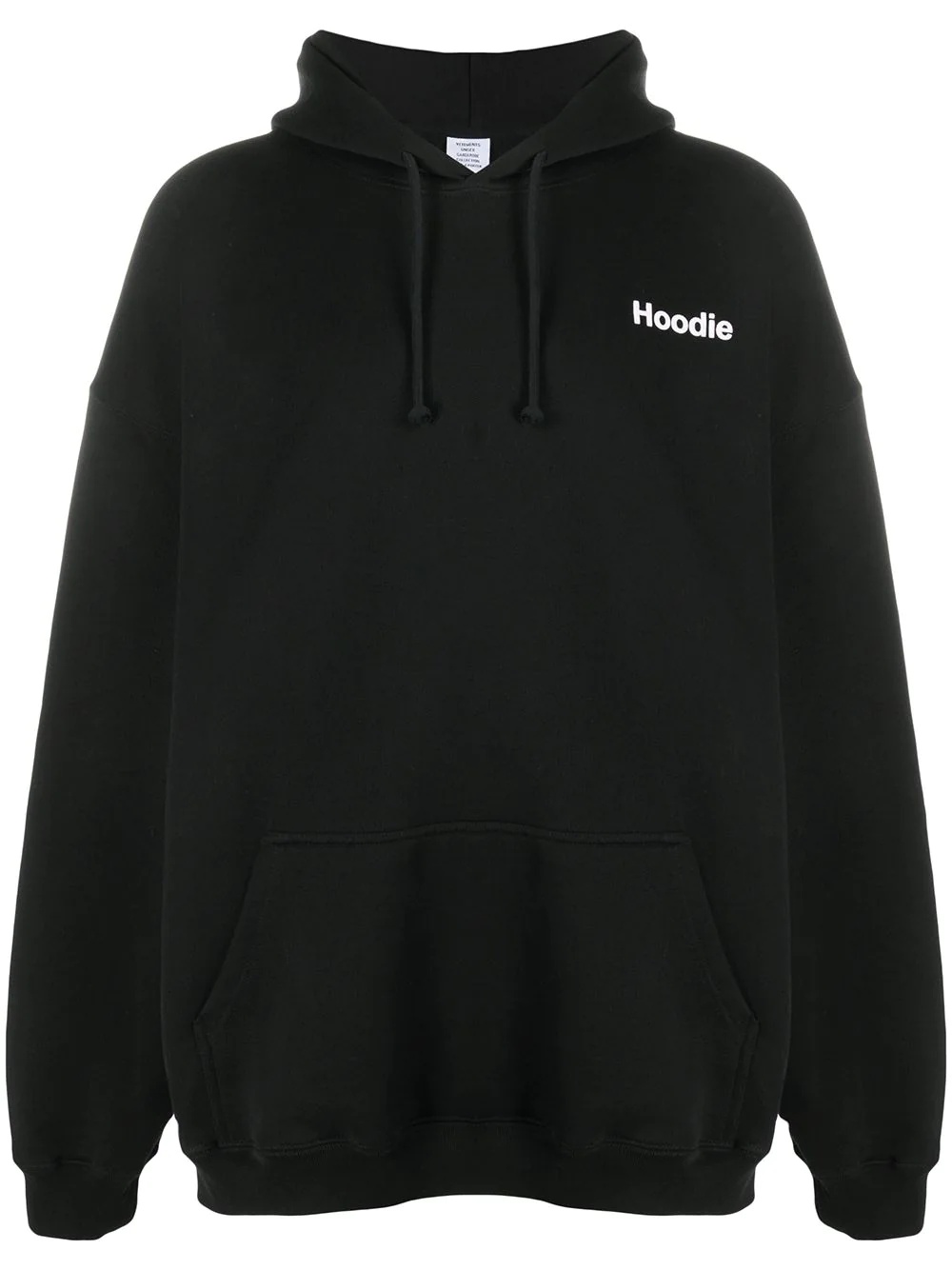 long drawstring hoodie - 1