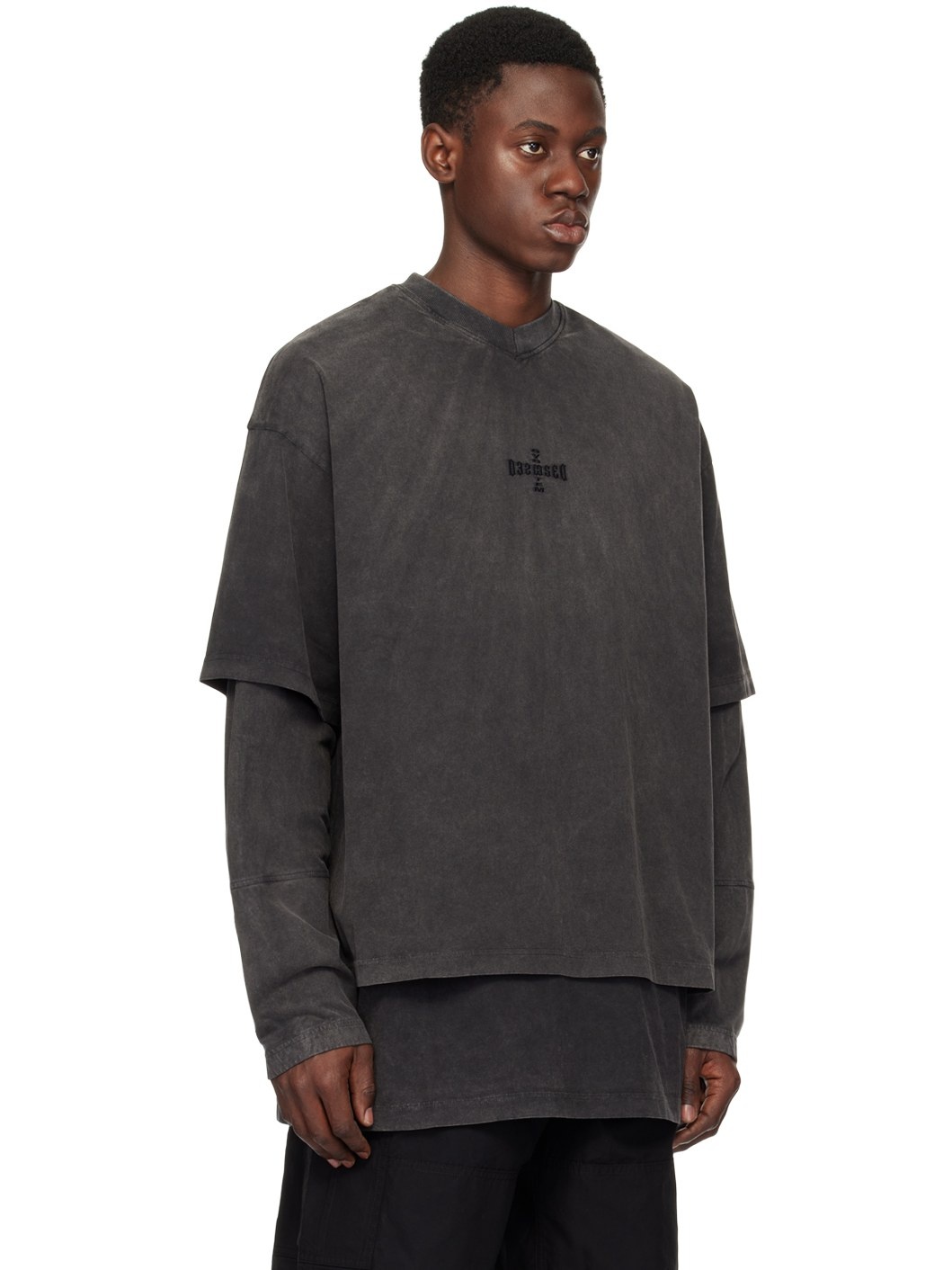 Gray Team Long Sleeve T-Shirt - 2