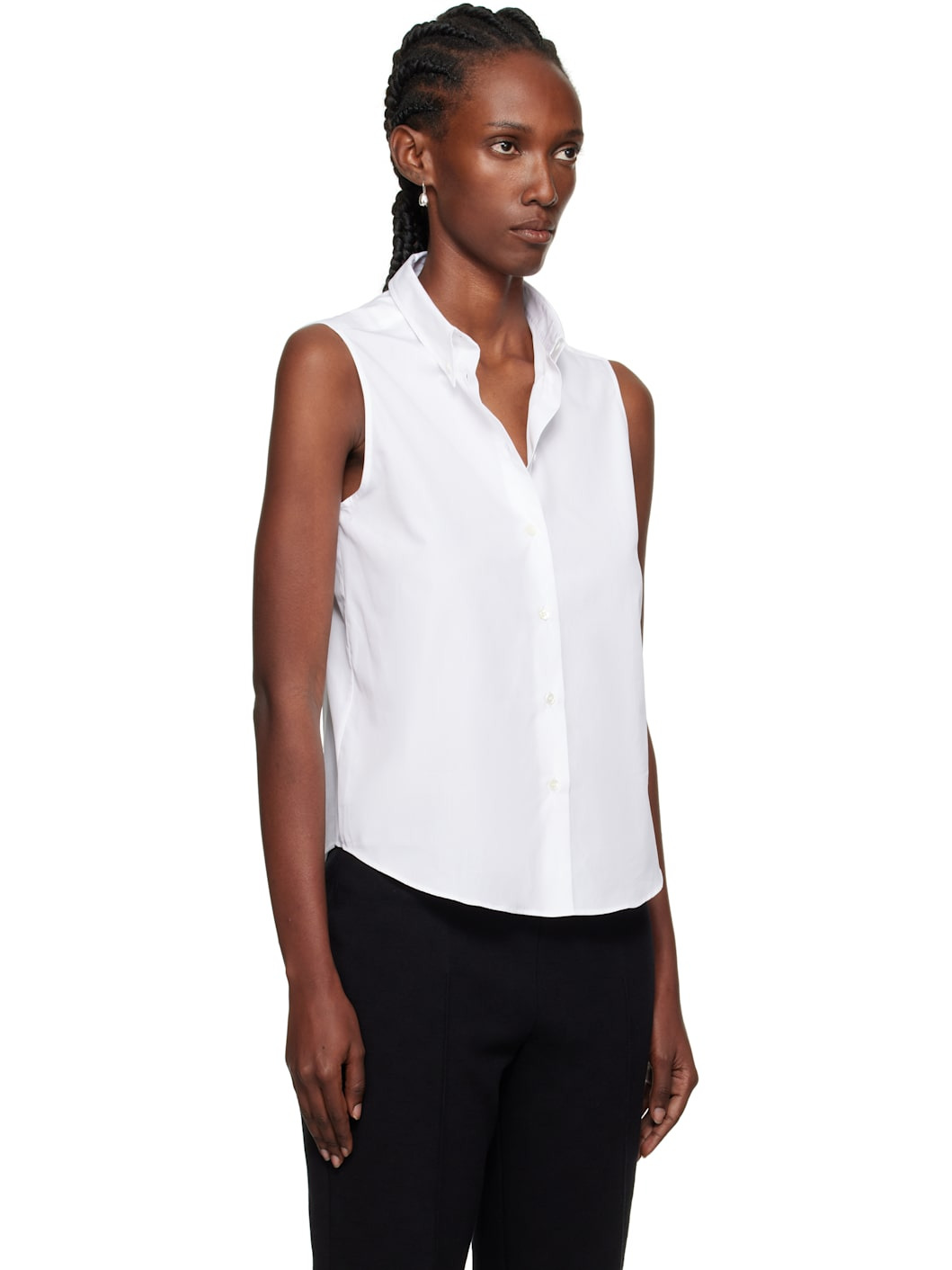 White Casta Sleeveless Shirt - 2