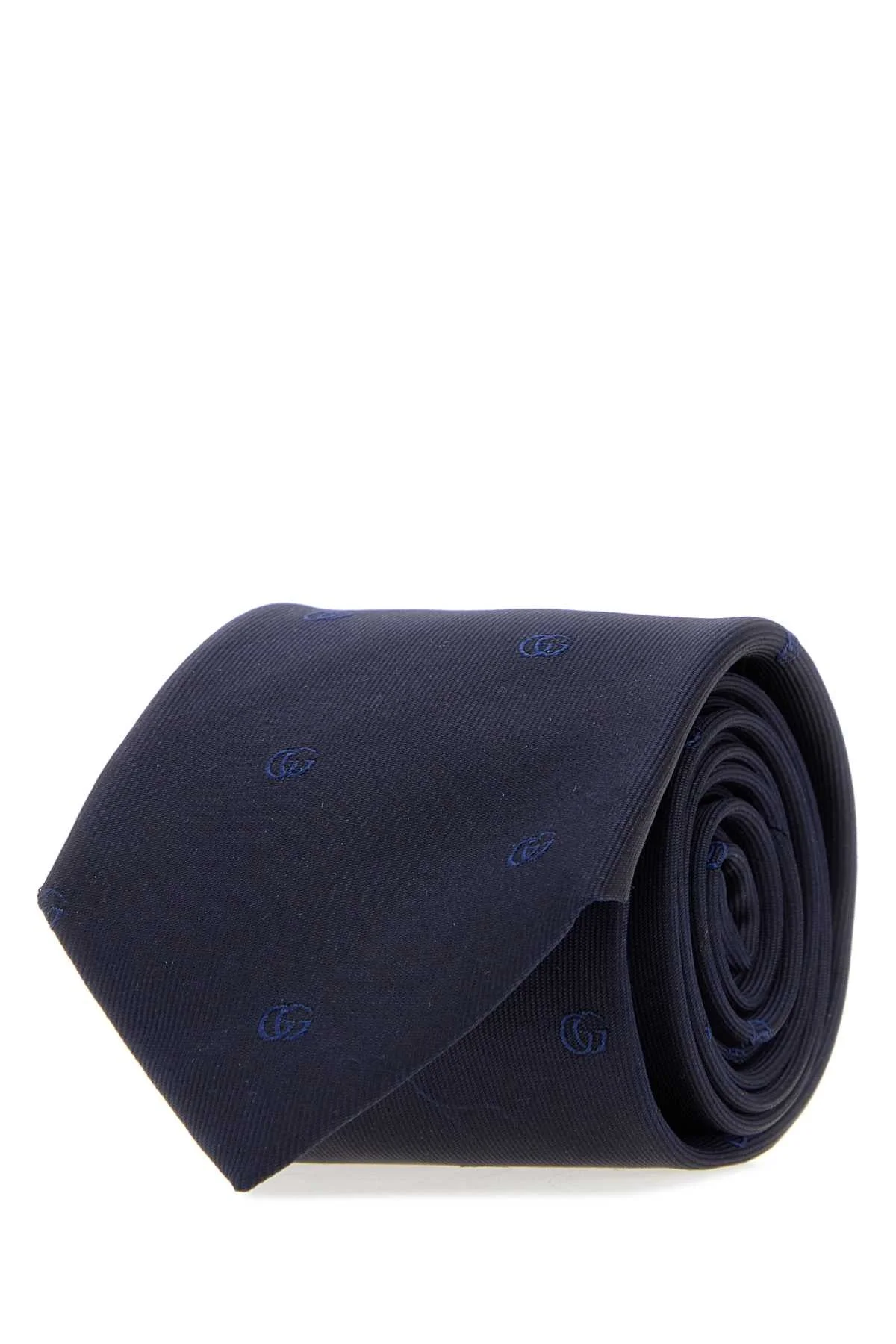Gucci Men Midnight Blue Jacquard Tie - 1