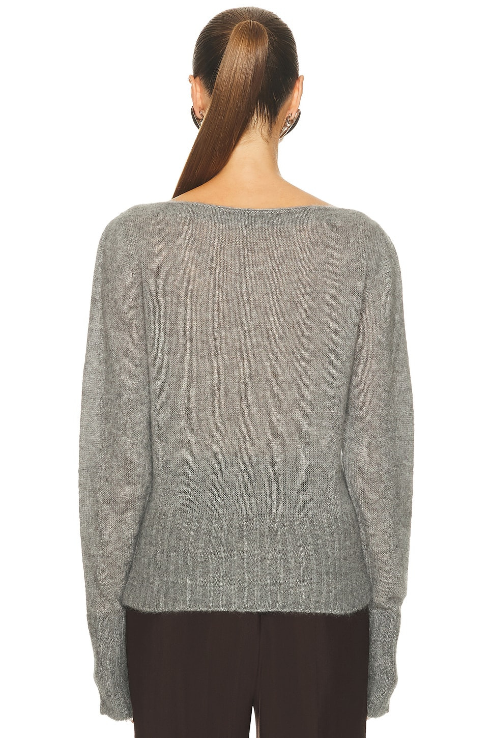 Boat Neck Cashmere Top - 3