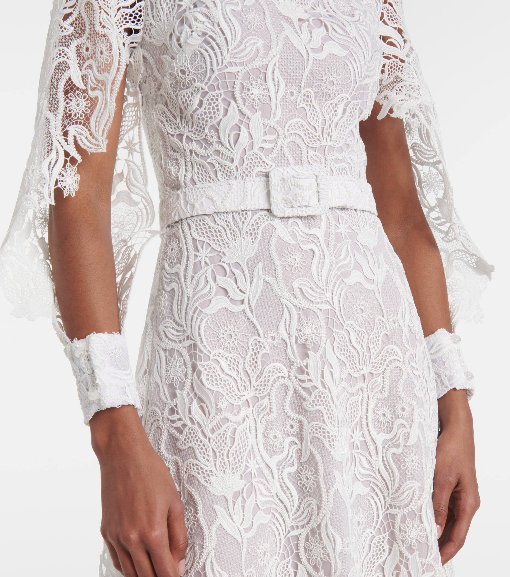 Floral lace cocktail dress - 5