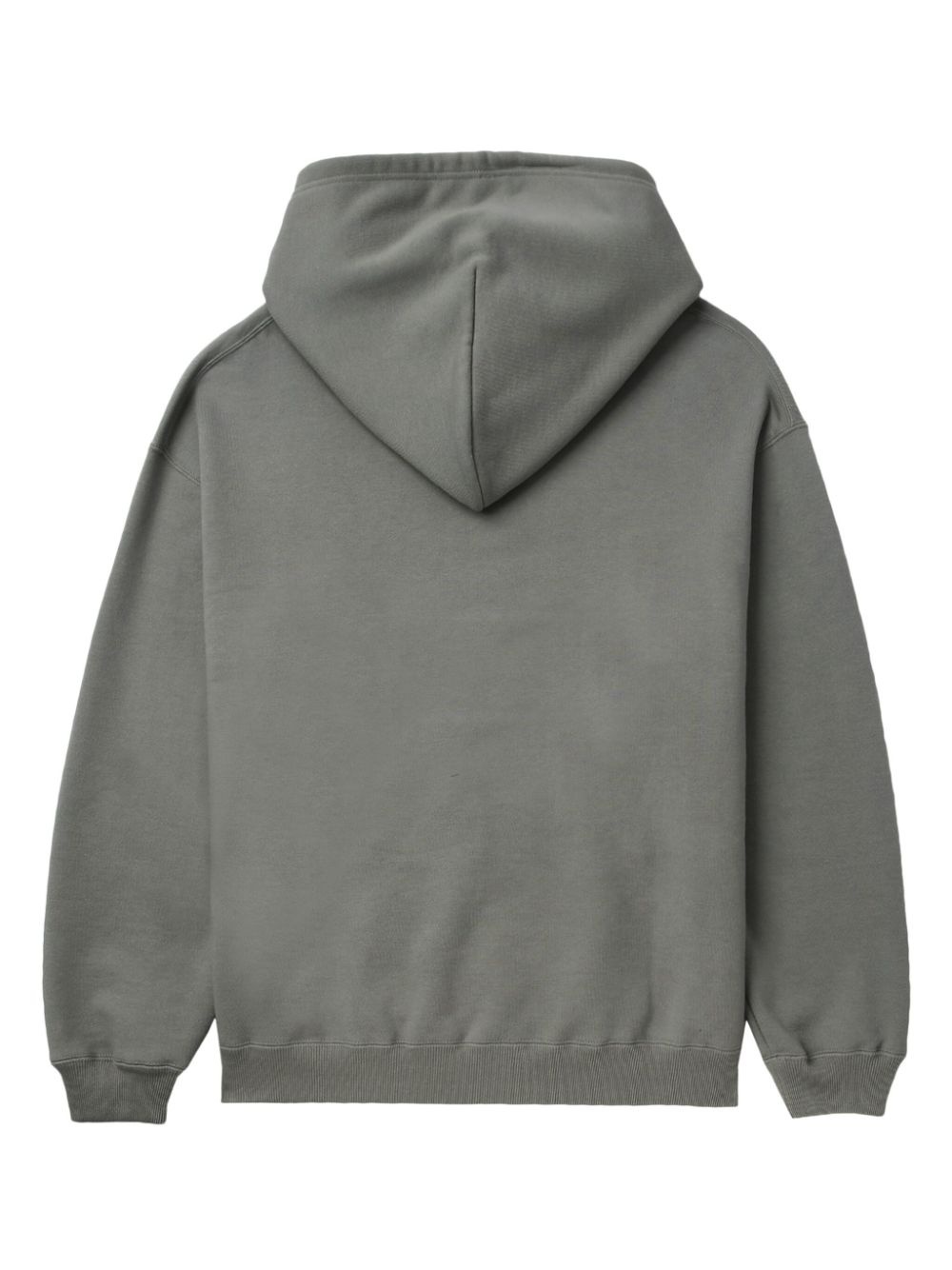 logo-print cotton hoodie - 6