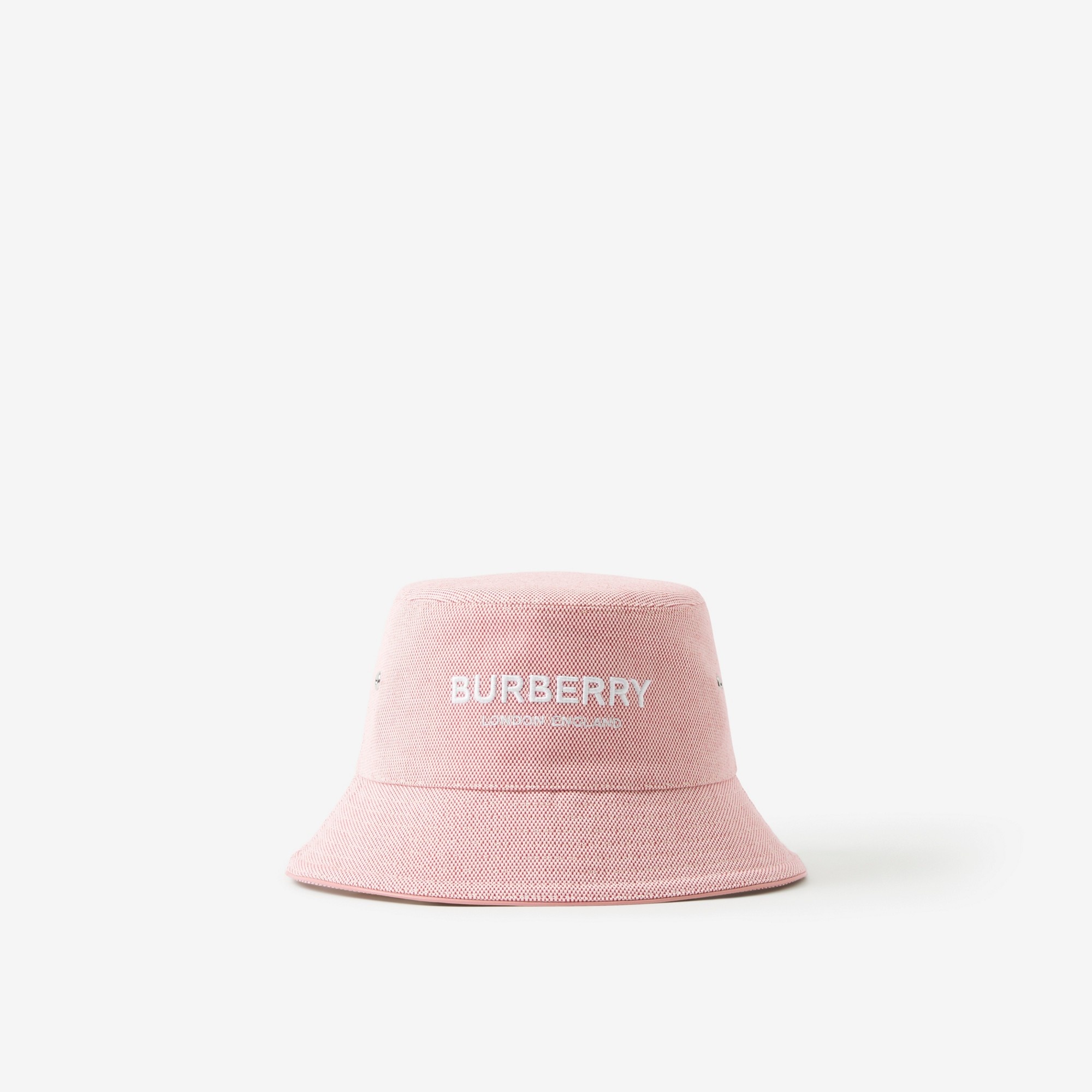 Embroidered Logo Cotton Canvas Bucket Hat - 1