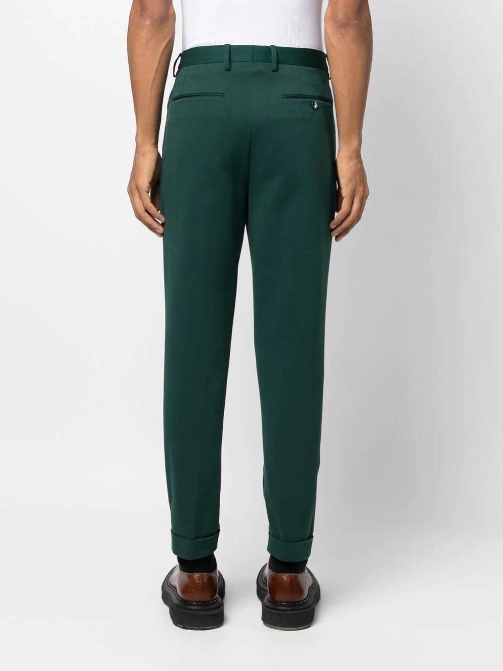 mid-rise tapered trousers - 4