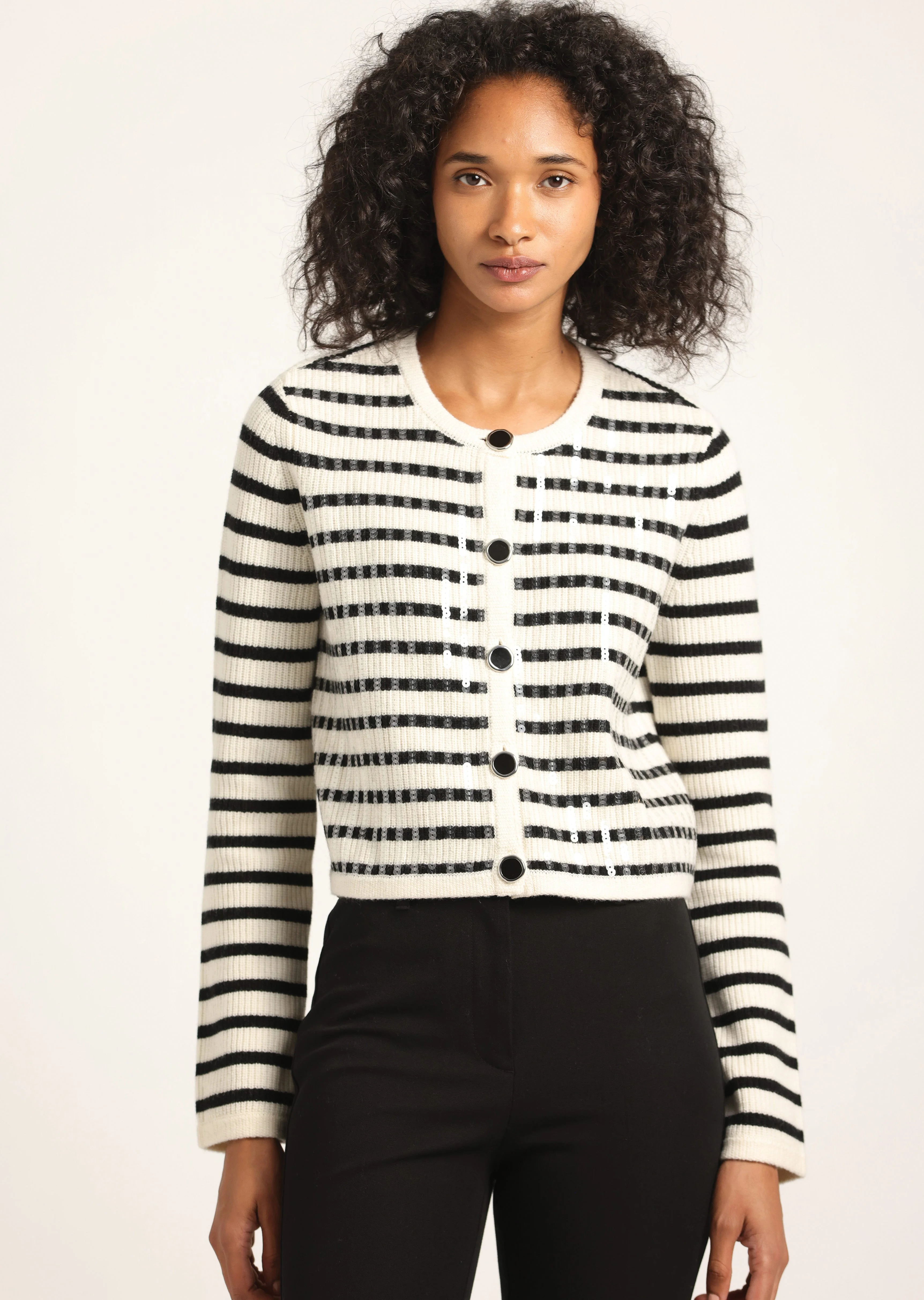 NEBULA SEQUIN CARDIGAN - 1