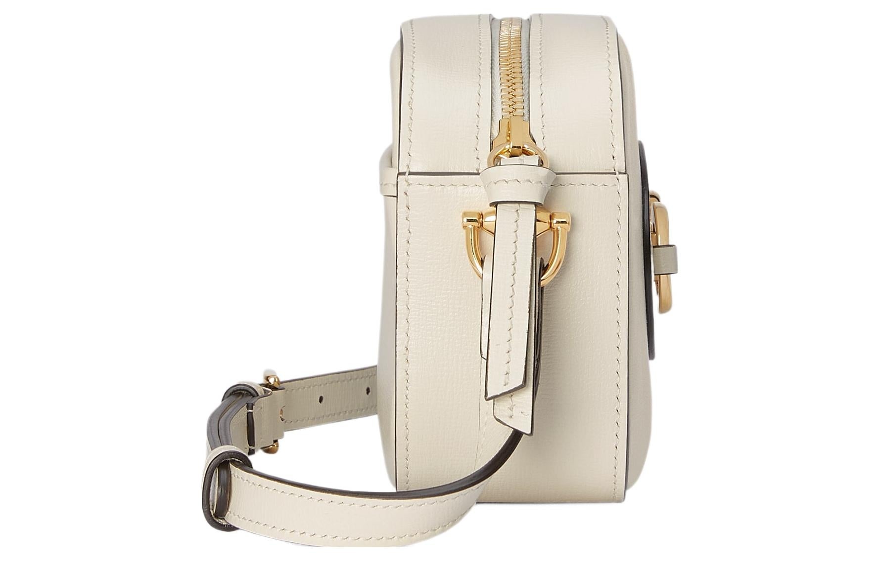 GUCCI｜ (760196 1AAQD 1000) Gucci Horsebit 1955 small camera bag in brown leather