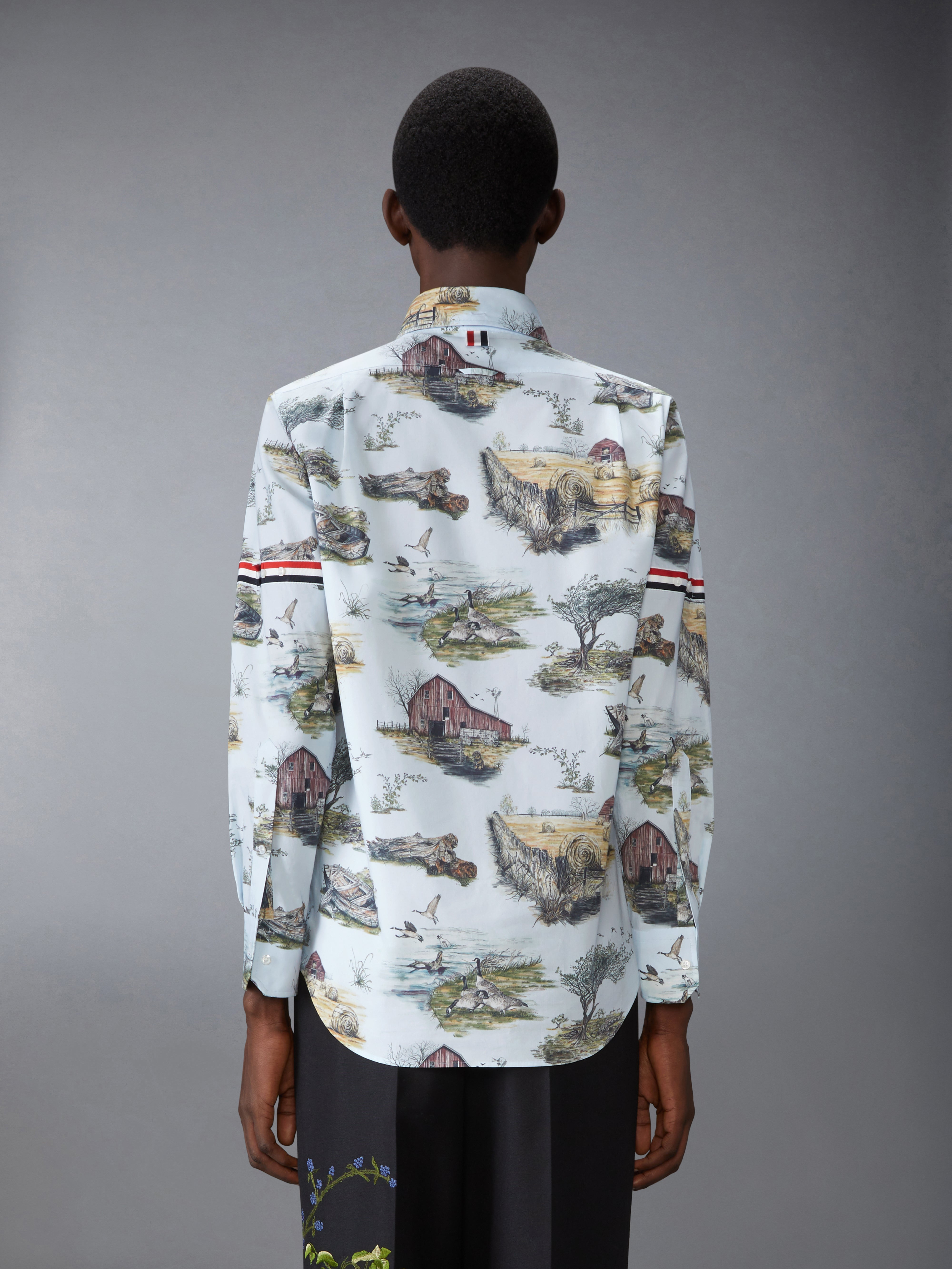 SCENIC TOILE COTTON POPLIN SHIRT - 4