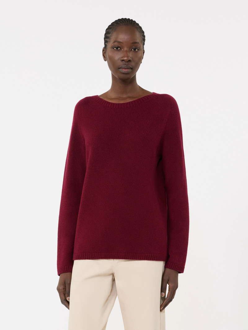 GEORG Wool and cashmere yarn sweater - RASPBERRY 3