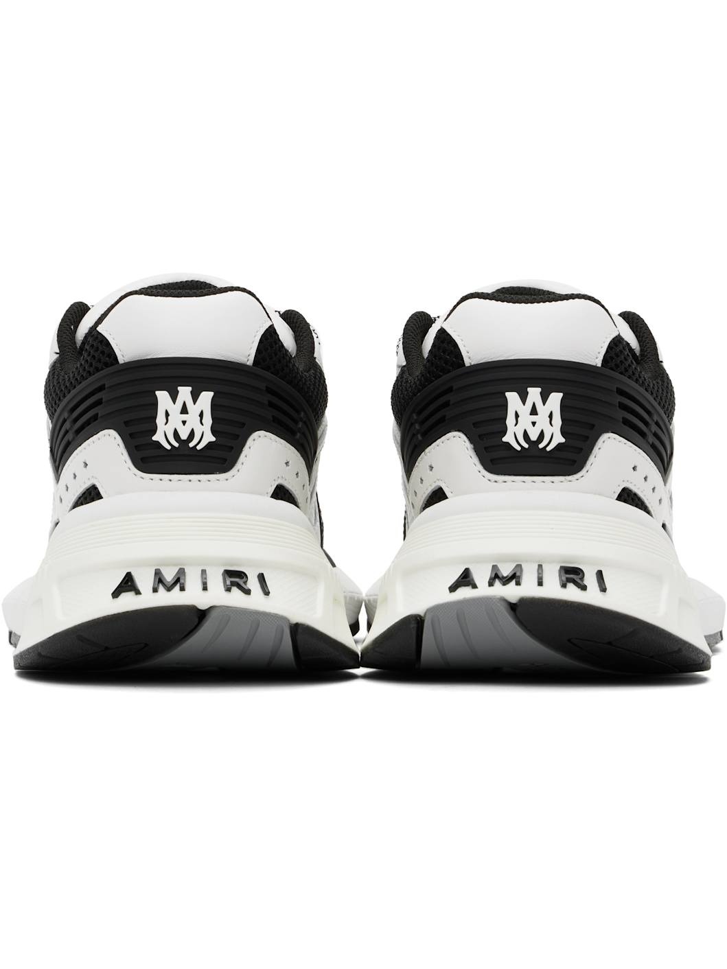 White & Black 'MA' Runner Sneakers - 2