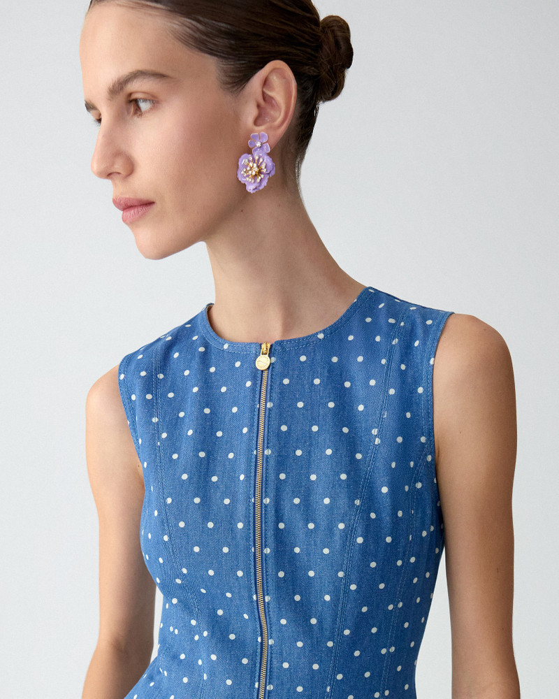 CAROLINA HERRERA Flower Dangle Earrings outlook