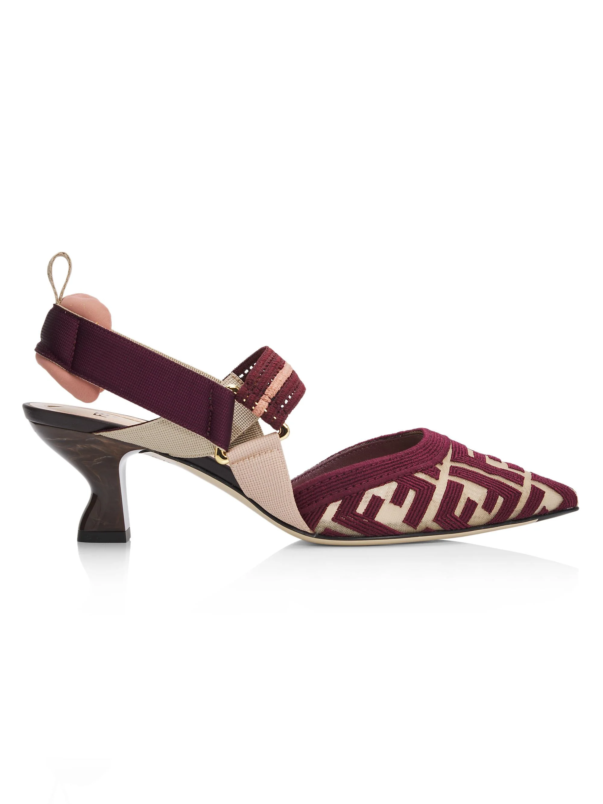 Women's Colibrì 55MM FF Mesh Slingback Pumps - Beige Plum - 1