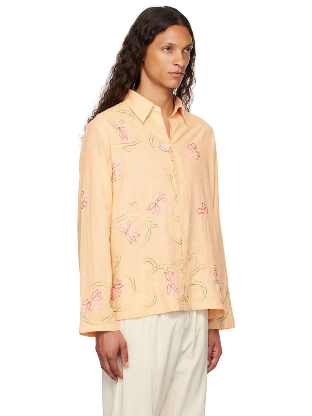 Yellow Embroidered Shirt - 2